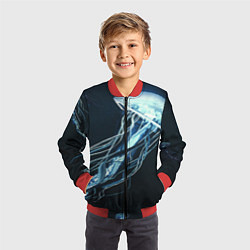 Бомбер детский Рисунок медуза, цвет: 3D-красный — фото 2