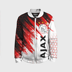 Бомбер детский FC AJAX AMSTERDAM ФК АЯКС, цвет: 3D-белый