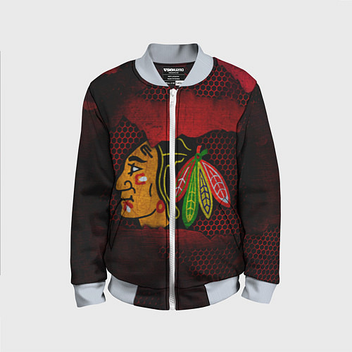 Детский бомбер CHICAGO NHL / 3D-Серый – фото 1