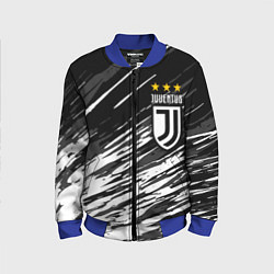 Бомбер детский JUVENTUS ЮВЕНТУС БРЫЗГИ, цвет: 3D-синий