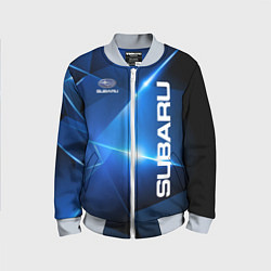 Бомбер детский Subaru, цвет: 3D-серый
