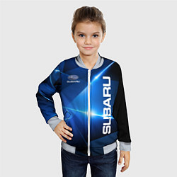 Бомбер детский Subaru, цвет: 3D-серый — фото 2