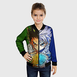 Бомбер детский Киллуа золдик и Гон хантер, цвет: 3D-черный — фото 2