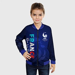 Бомбер детский Сборная Франции, цвет: 3D-синий — фото 2
