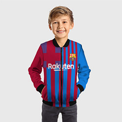 Бомбер детский Гризманн Барселона 20212022, цвет: 3D-черный — фото 2