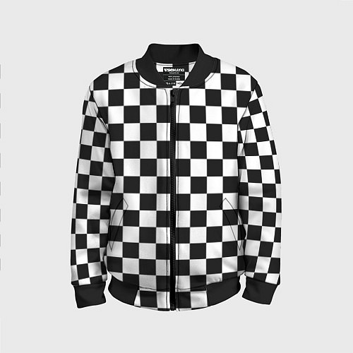 Детский бомбер Шахматист / 3D-Черный – фото 1