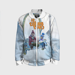 Бомбер детский It Takes Two Коди и Мэй, цвет: 3D-белый