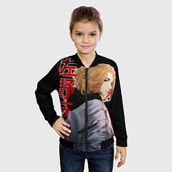 Бомбер детский Токийские мстители, цвет: 3D-черный — фото 2