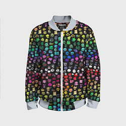 Бомбер детский ПЕРСОНАЖИ ИГРЫ FNF, цвет: 3D-серый