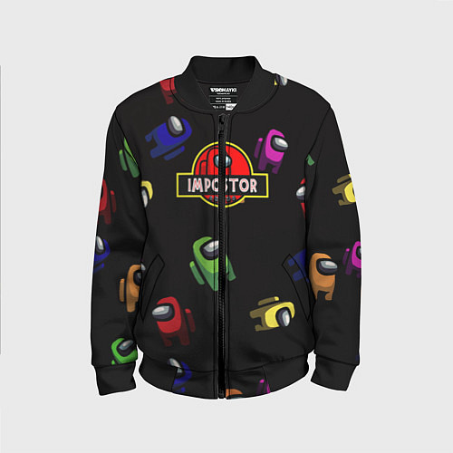 Детский бомбер Among Us Impostor / 3D-Черный – фото 1