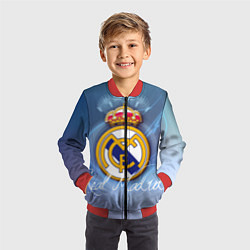 Бомбер детский FC РЕАЛ МАДРИД, цвет: 3D-красный — фото 2