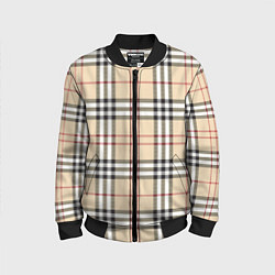 Детский бомбер Клетчатый принт в стиле Burberry