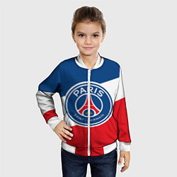 Бомбер детский Paris Saint-Germain FC, цвет: 3D-белый — фото 2