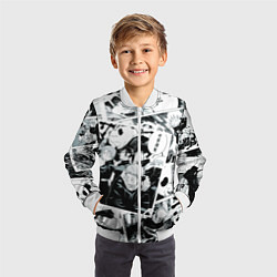 Бомбер детский Магическая битва Jujutsu Kaisen манга, цвет: 3D-белый — фото 2