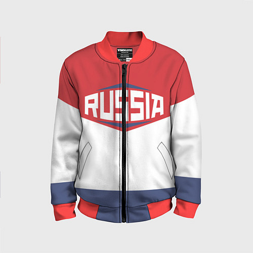 Детский бомбер Russia / 3D-Красный – фото 1