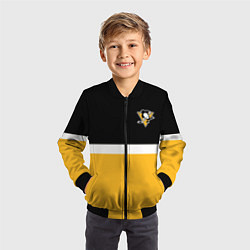 Бомбер детский Питтсбург Пингвинз НХЛ, цвет: 3D-черный — фото 2
