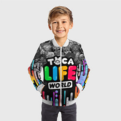 Бомбер детский TOCA LIFE WORLD ТОКА ЛАЙФ ВОРЛД ГРАДИЕНТ, цвет: 3D-белый — фото 2