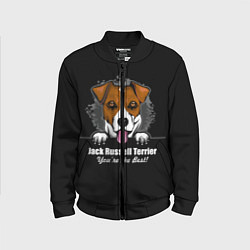 Бомбер детский Джек-Рассел-Терьер Jack Russell Terrier, цвет: 3D-черный