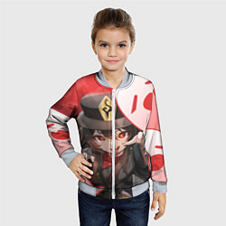 Бомбер детский ХУ ТАО С ПРИЗРАКАМИ, цвет: 3D-серый — фото 2