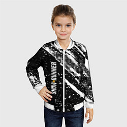 Бомбер детский SnowRunner Logo, цвет: 3D-белый — фото 2