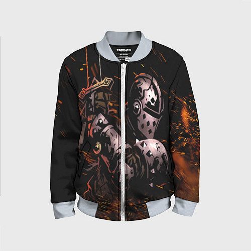 Детский бомбер Darkest Dungeon Fish and Bones / 3D-Серый – фото 1