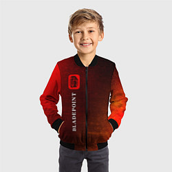 Бомбер детский НАРАКА БЛЕЙД ПОИНТ Глитч Вертикально, цвет: 3D-черный — фото 2