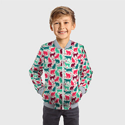 Бомбер детский Домашние Любимцы, цвет: 3D-серый — фото 2