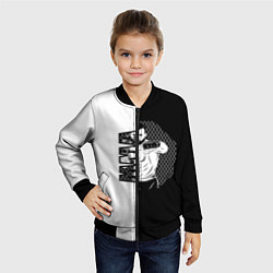 Бомбер детский Боец ММА чёрно-белое, цвет: 3D-черный — фото 2