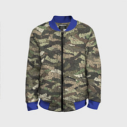 Бомбер детский Именной камуфляж Валера, цвет: 3D-синий