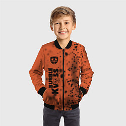 Бомбер детский БАБЛ КВАС Вертикально, цвет: 3D-черный — фото 2