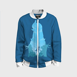 Бомбер детский Шень Хе Genshin Impact, цвет: 3D-белый