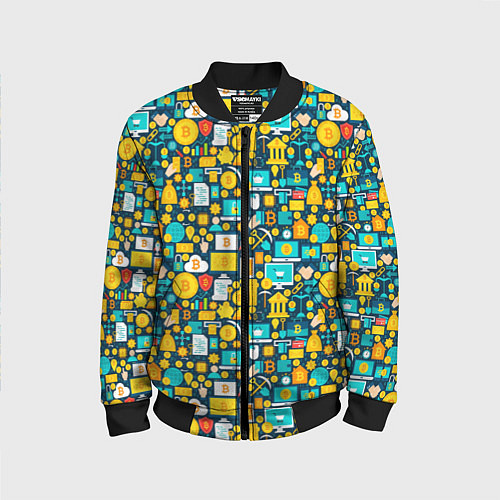 Детский бомбер Трейдер Криптовалют / 3D-Черный – фото 1
