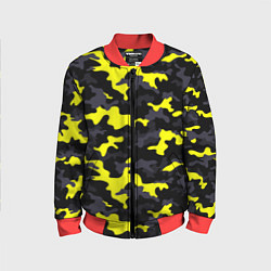 Детский бомбер Black Camo