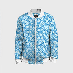 Бомбер детский Bitcoin деньги, цвет: 3D-белый