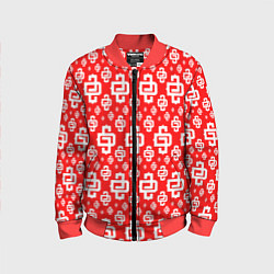 Бомбер детский Red Pattern Dope Camo Dope Street Market Спина, цвет: 3D-красный