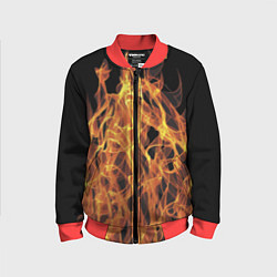 Бомбер детский Flame Pattern, цвет: 3D-красный