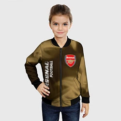 Бомбер детский АРСЕНАЛ Arsenal Football Огонь, цвет: 3D-черный — фото 2