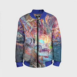 Детский бомбер Cyber skull Vanguard pattern