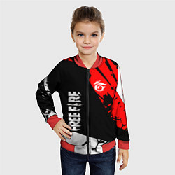 Бомбер детский FREE FIRE ФРИ ФАЕР, цвет: 3D-красный — фото 2