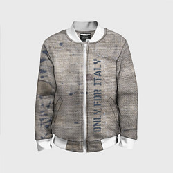 Детский бомбер Only for Italy Мешковина Авангард Hype