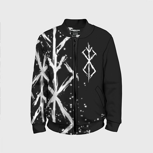 Детский бомбер КЛЕЙМО ЖЕРТВЫ - БЕРСЕРК / 3D-Черный – фото 1