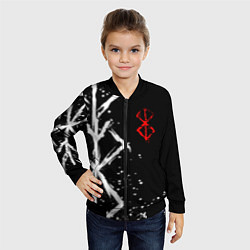Бомбер детский БЕРСЕРК - КЛЕЙМО ЖЕРТВЫ, цвет: 3D-черный — фото 2