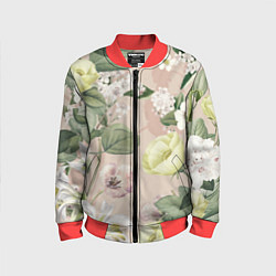 Бомбер детский Цветы Свадебный Букет, цвет: 3D-красный