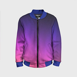 Детский бомбер Розовофиолетовый градиент