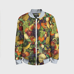 Детский бомбер Вкусные Летние Фрукты