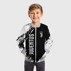 Бомбер детский Fc juventus фс ювентус, цвет: 3D-серый — фото 2
