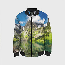 Детский бомбер Живописное горное озеро