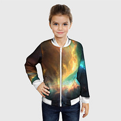 Бомбер детский Крыло звезды, цвет: 3D-белый — фото 2