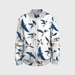 Детский бомбер Ласточки парят в небе