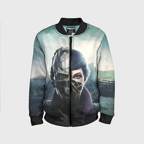 Детский бомбер Dishonored - Эмили Колдуин / 3D-Черный – фото 1